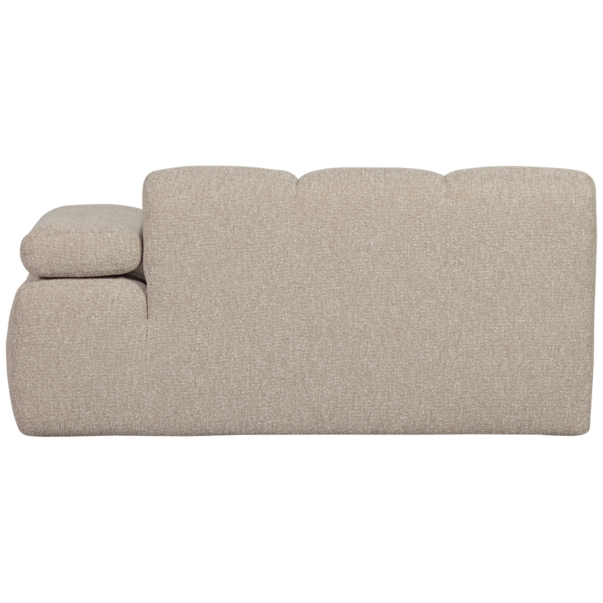 1,5-zits Bank Mojo Mojo 1,5-zits met Arm Rechts - Bouclé - Beige Melange
