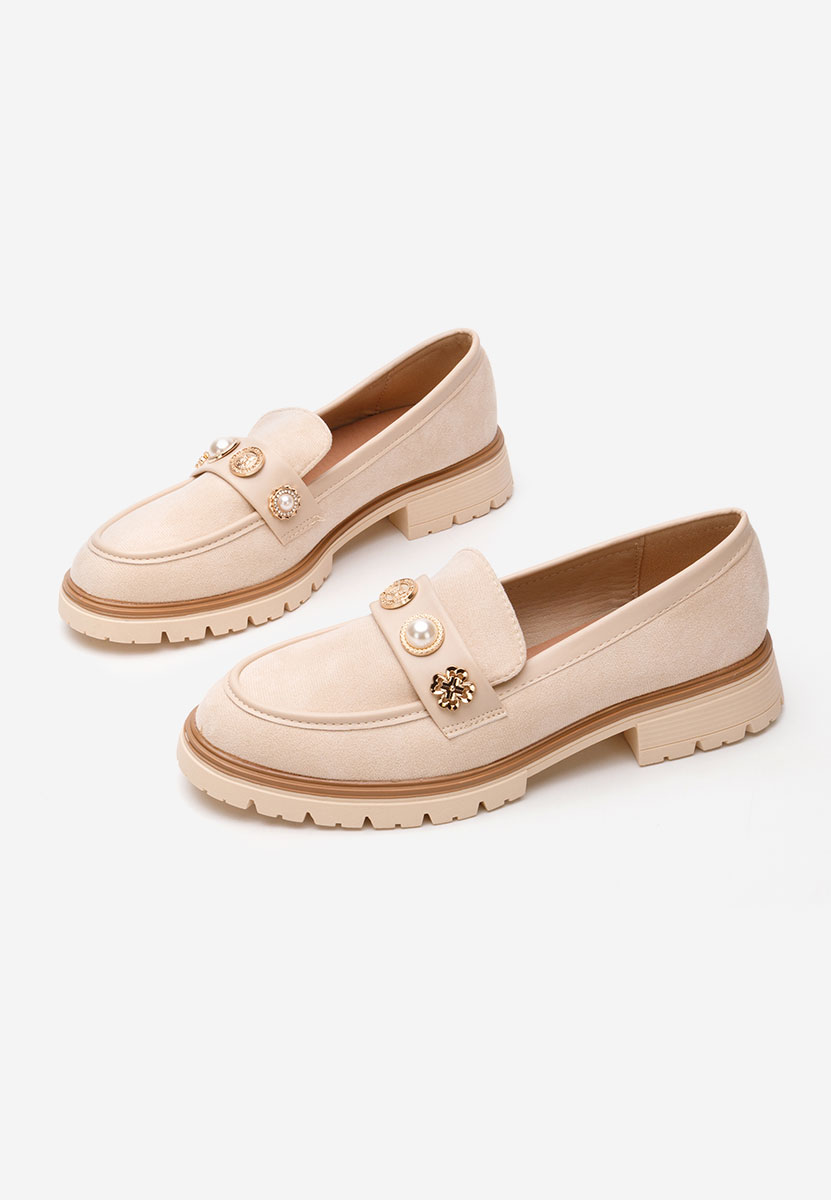 Mocassins femme beige Angella V2