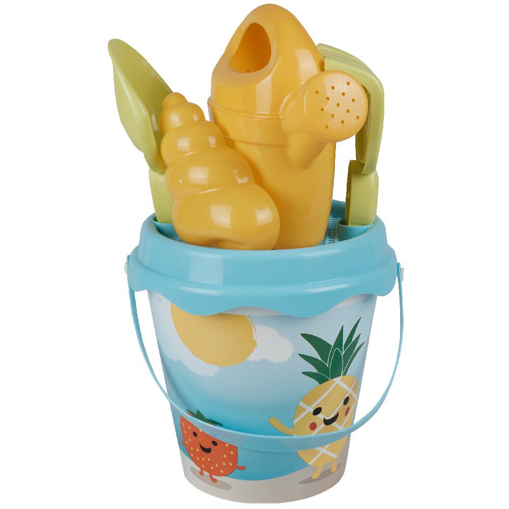Seau de plage garni fruits