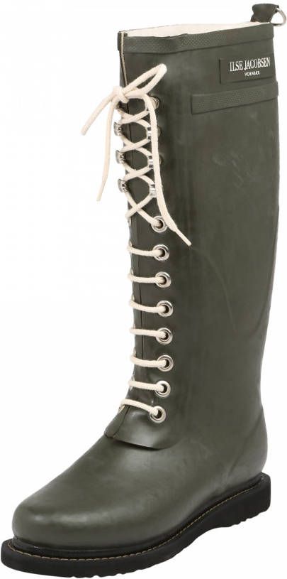 Ilse Jacobsen Long Rubberboot Regenlaars Dames Middenkaki