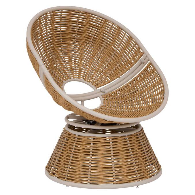 Fauteuil de jardin rotatif NYMELY Beige