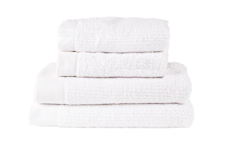 Badetuch Nova 50 x 100 cm; 70 x 140 cm, WeissFrottierwäscheset weiss 2x2 Stück