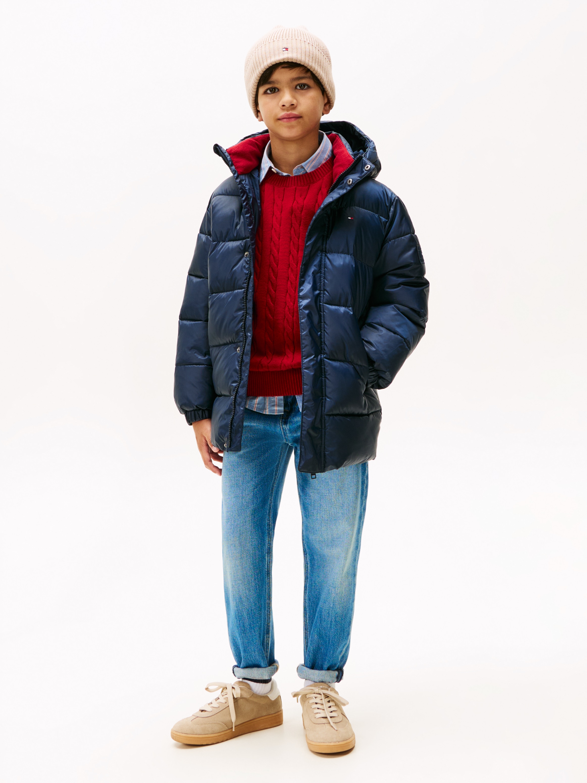 Tommy Hilfiger Steppjacke »ESSENTIAL PADDED PARKA« mit Kapuze Kinder bis 16 Jahre