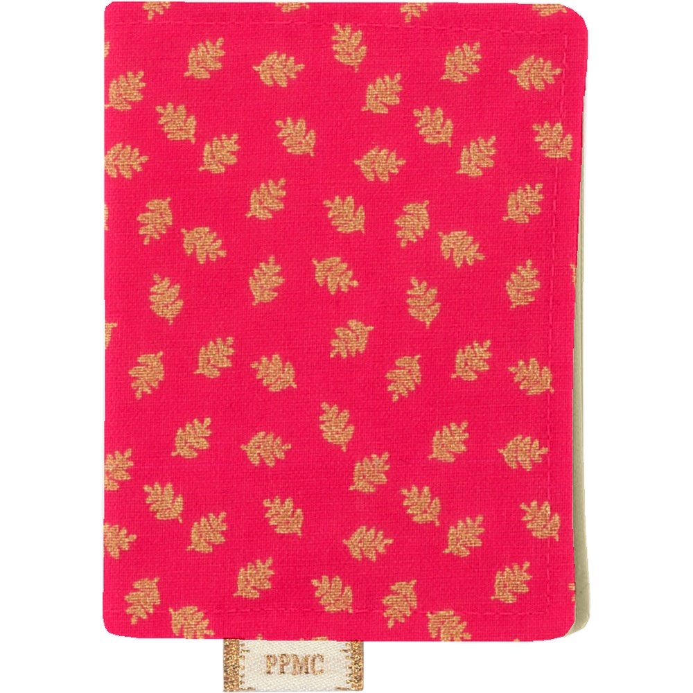 Porte Carte Feuillage Or Rose
