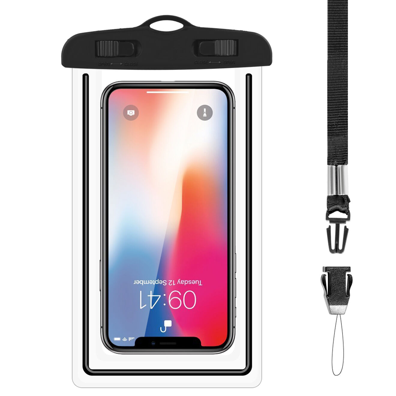 Onamaste Housse Universelle waterproof noire