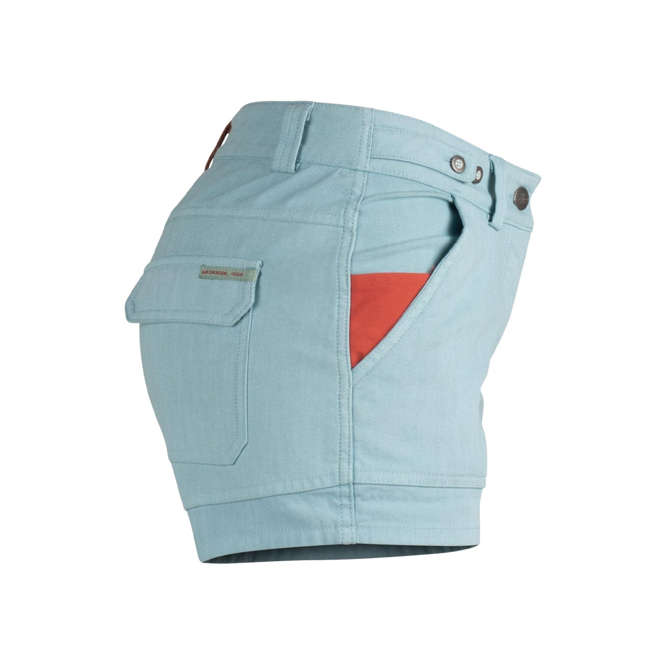 Amundsen Sports 4incher Oslo Shorts, Dame<br>Superkomfortabel med en solbleket denim-look!