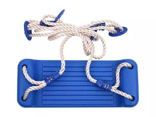 Sièges de balan?oire avec cordes 2 pcs bleu 37x15 cm PE