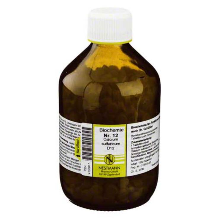 Biochemie 12 Calcium sulfuricum D 12 Tabletten, 1000 St