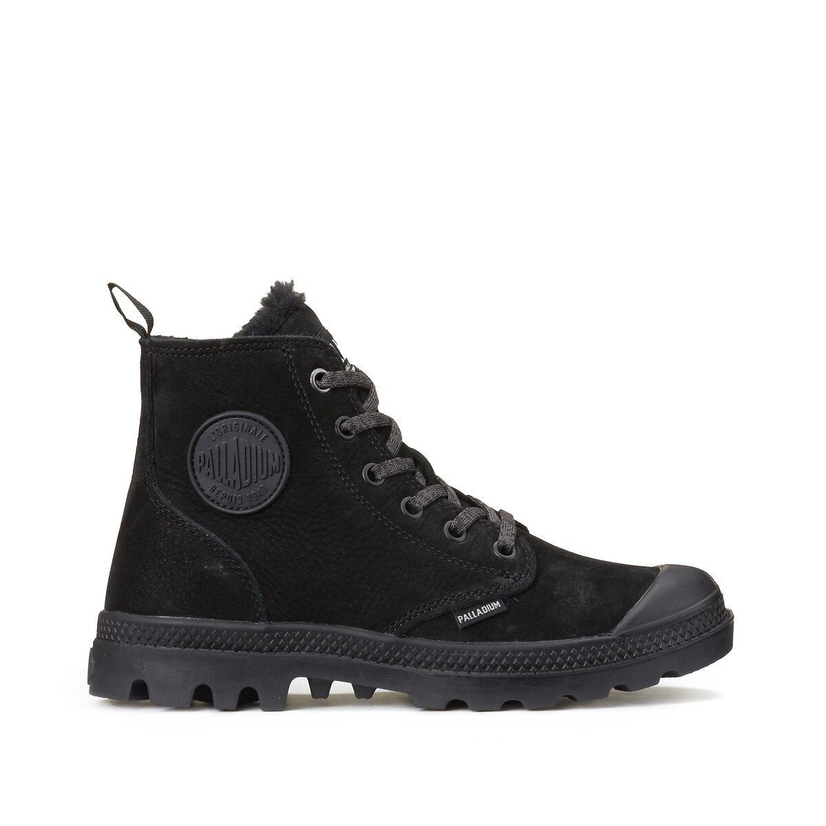 PALLADIUM<br>Tênis de couro forrado Pampa Hi Zip