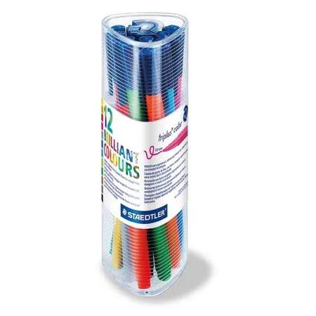 STAEDTLER® Fasermaler triplus color, ca. 1,0 mm, 12 Farben
