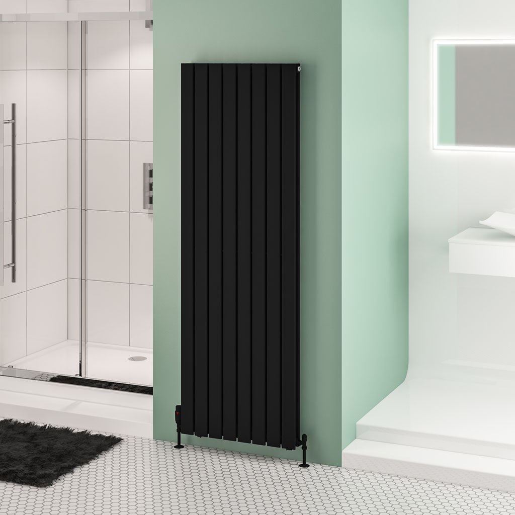 Eastbrook Warrington paneelradiator type 20 60x180cm 2735W zwart mat