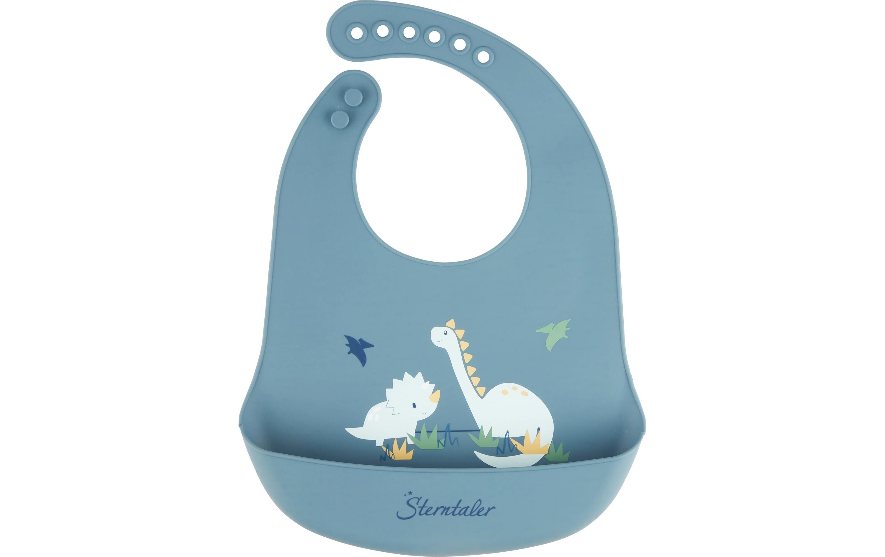 Lätzchen Silikon Dino Rexi 32 x 24 cmSilikonlätzchen für Kinder