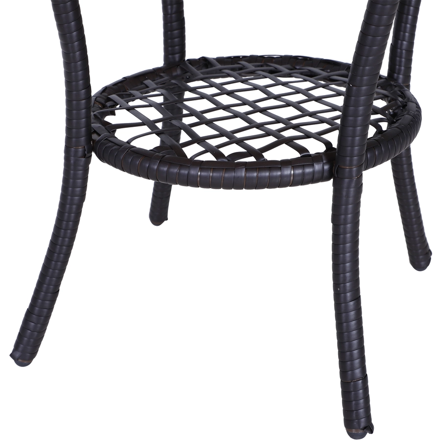 Outsunny Rattan Schaukelstuhl als 7-tlg. Set braun, cremeweiß