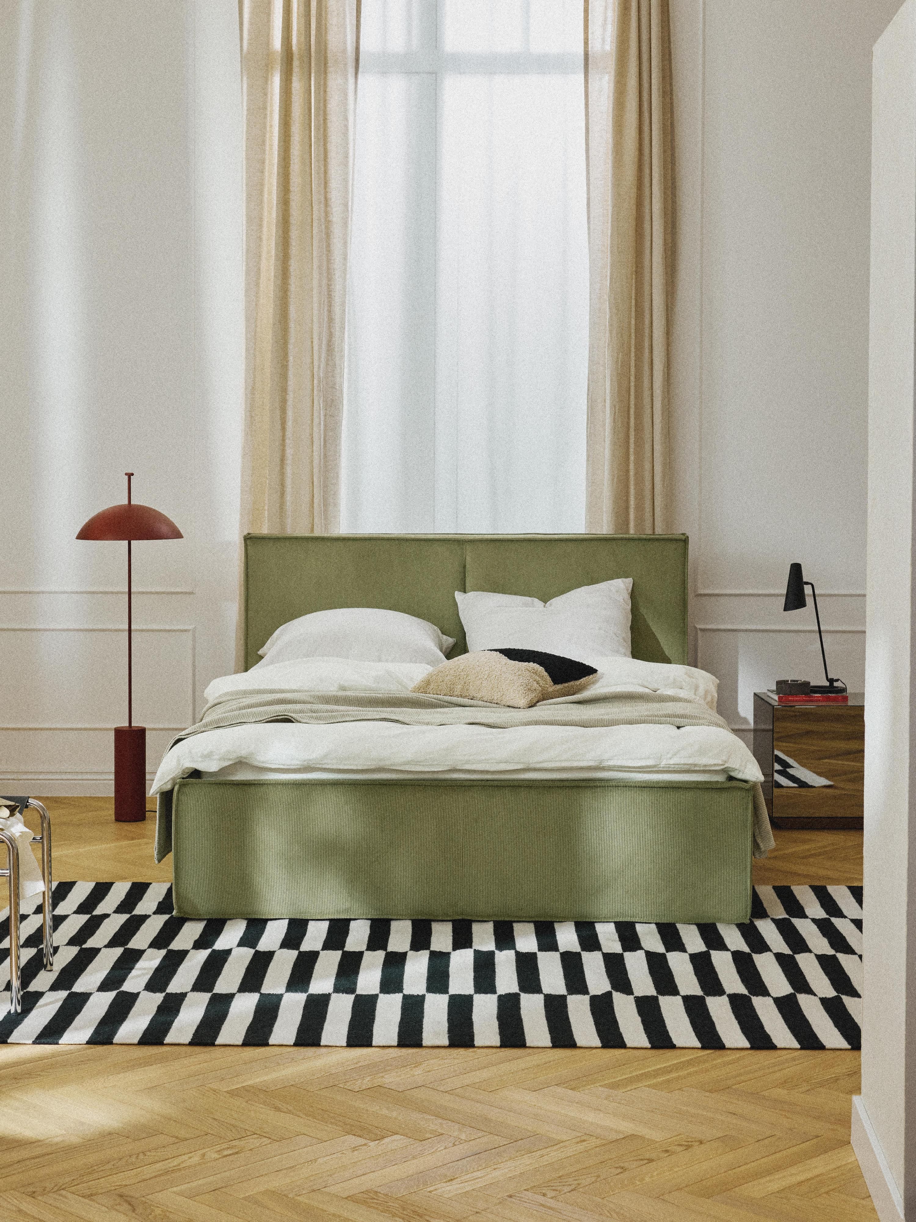 Corduroy gestoffeerd bed Dream