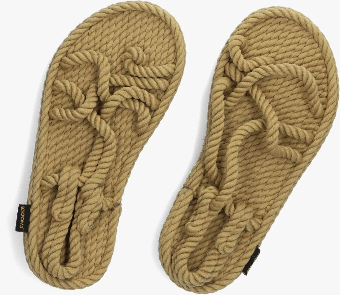 BOHONOMAD beige bohonomad sandalen ibiza flat