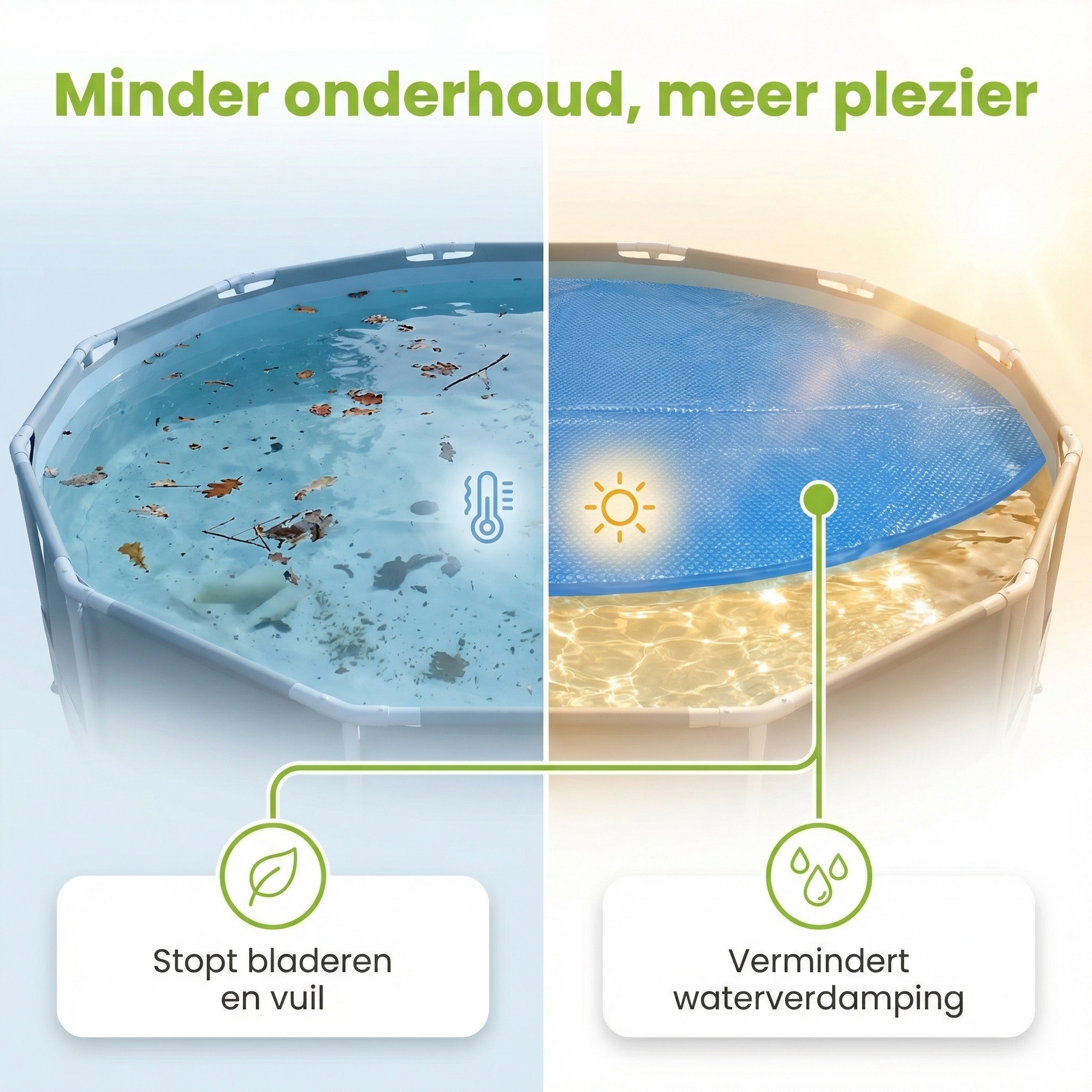 Comfortpool ø396 cm solarzeil - Blue