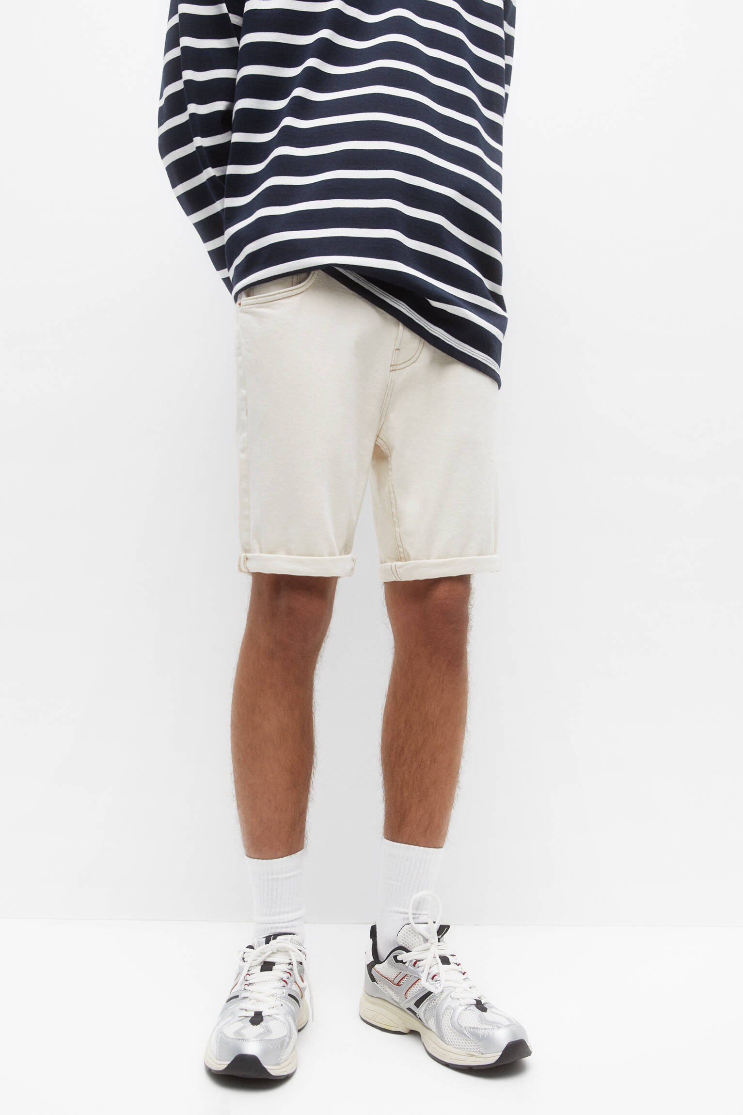 Bermuda jeans slim - Raw