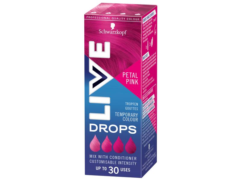 Schwarzkopf LIVE Haarcoloration Drops Petal Pink Hochpigmentierte Haarfarbe