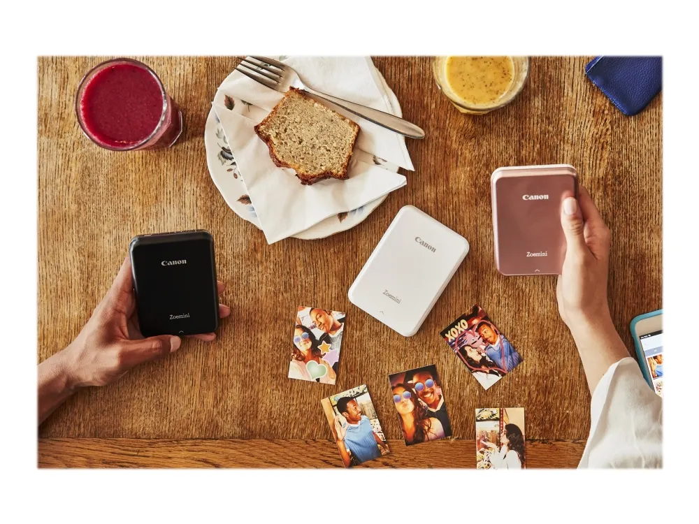 Canon Zoemini - Printer - farve - farvesublimering - 50.8 x 76.2 mm - 314 x 400 dpi - op til 0.83 min./side (mono) / op til 0.83 min./side (farve) - kapacitet: 10 ark - Bluetooth 4.0 - roseguld