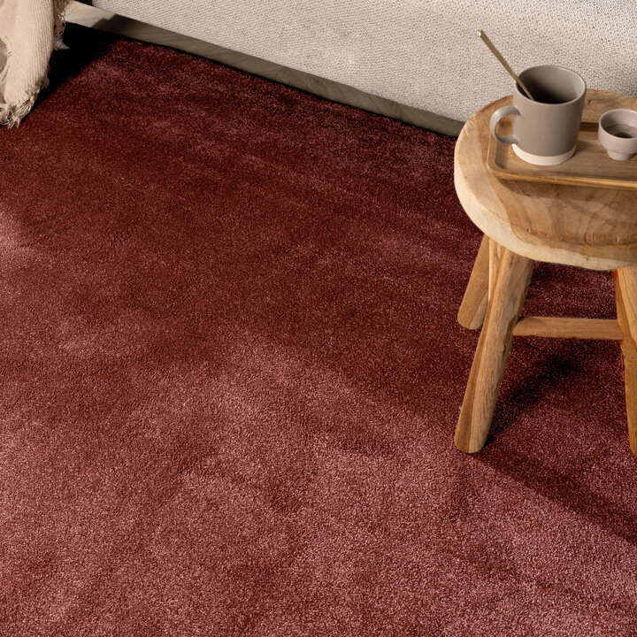 Rond wasbaar vloerkleed - Clean Roze