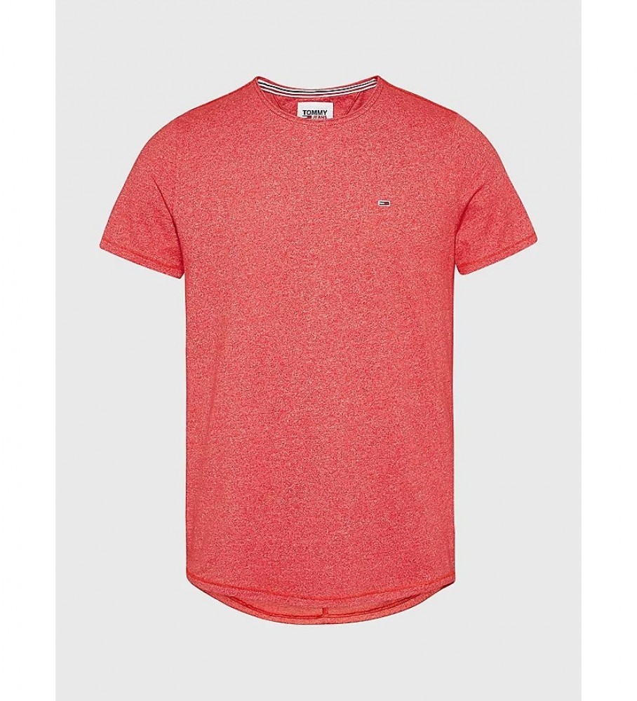 Camiseta Tommy Jeans Salmon Slim Fit com estampa mesclada