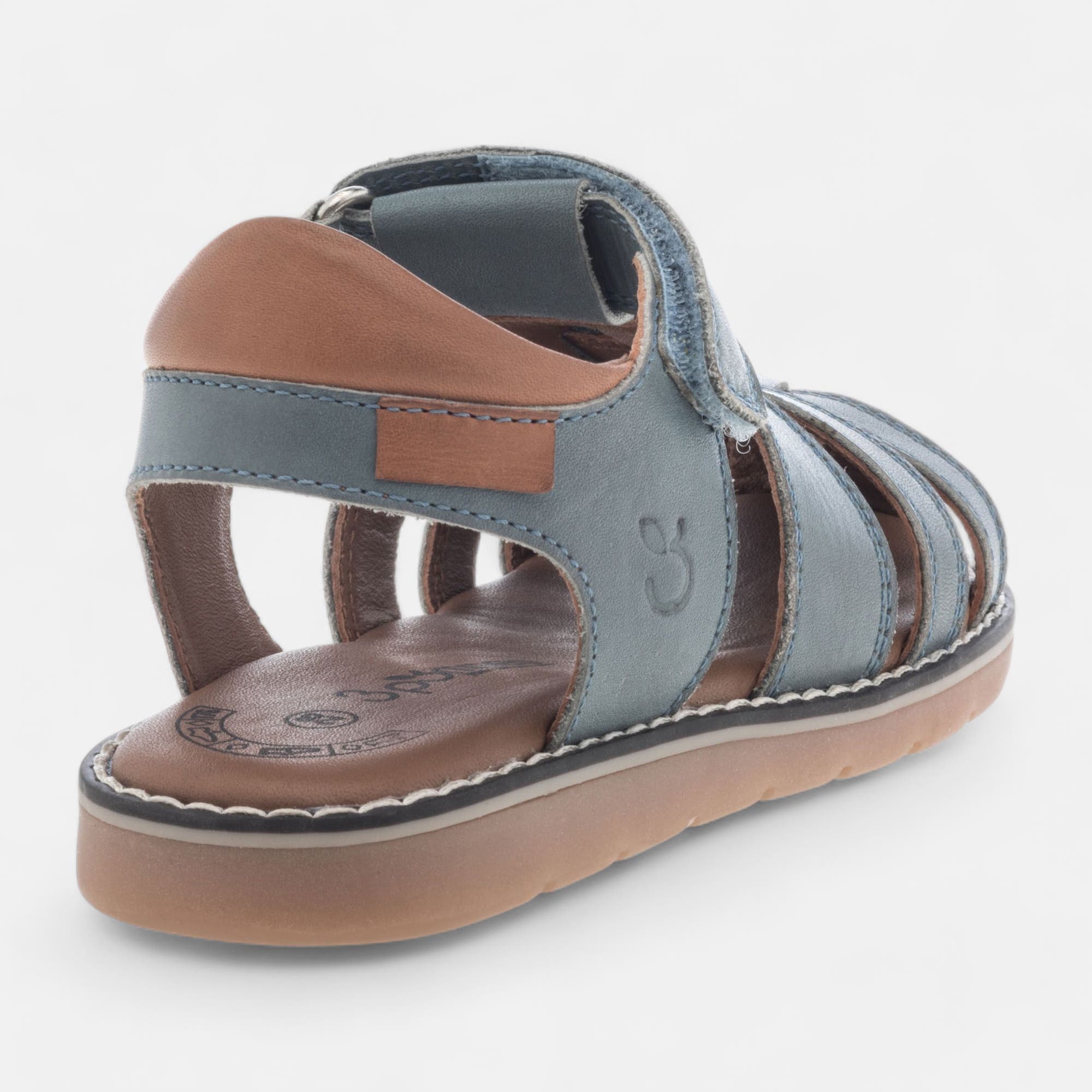 Sandales Garçon en cuir bleu