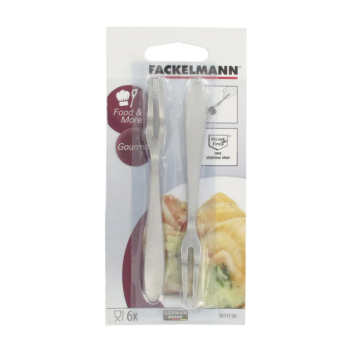 Lot de 6 fourchettes à escargots Fackelmann Fackelmann