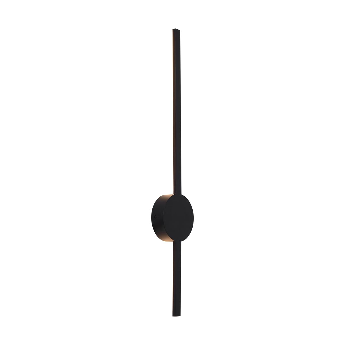 Moderne wandlamp zwart 60cm incl. LED - Clockwise