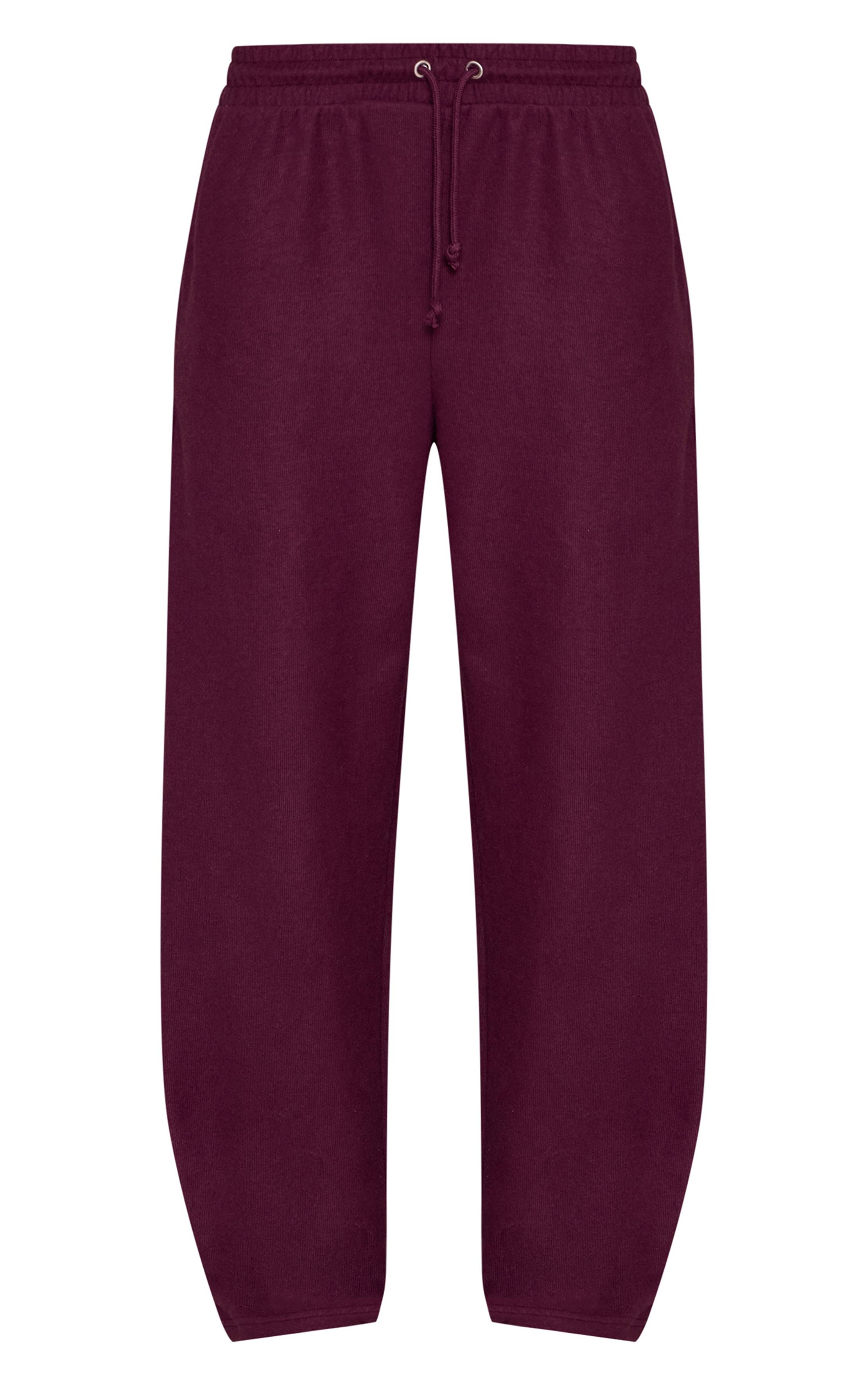 Dark Plum Pantalon De Jogging Large À Rayures Toucher Doux