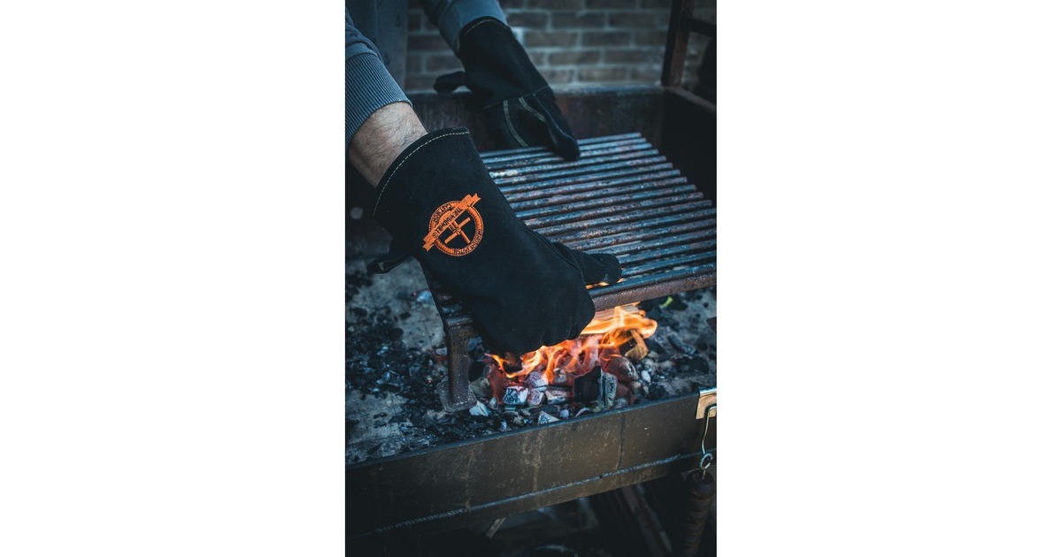 The WindmillLeren BBQ handschoenen  (Zwart)