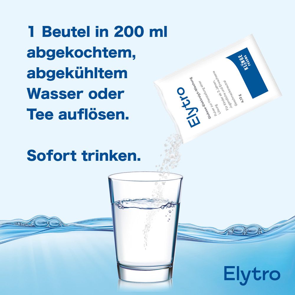 Elytro Glucose-Elektrolyt-Mischung bei Durchfall