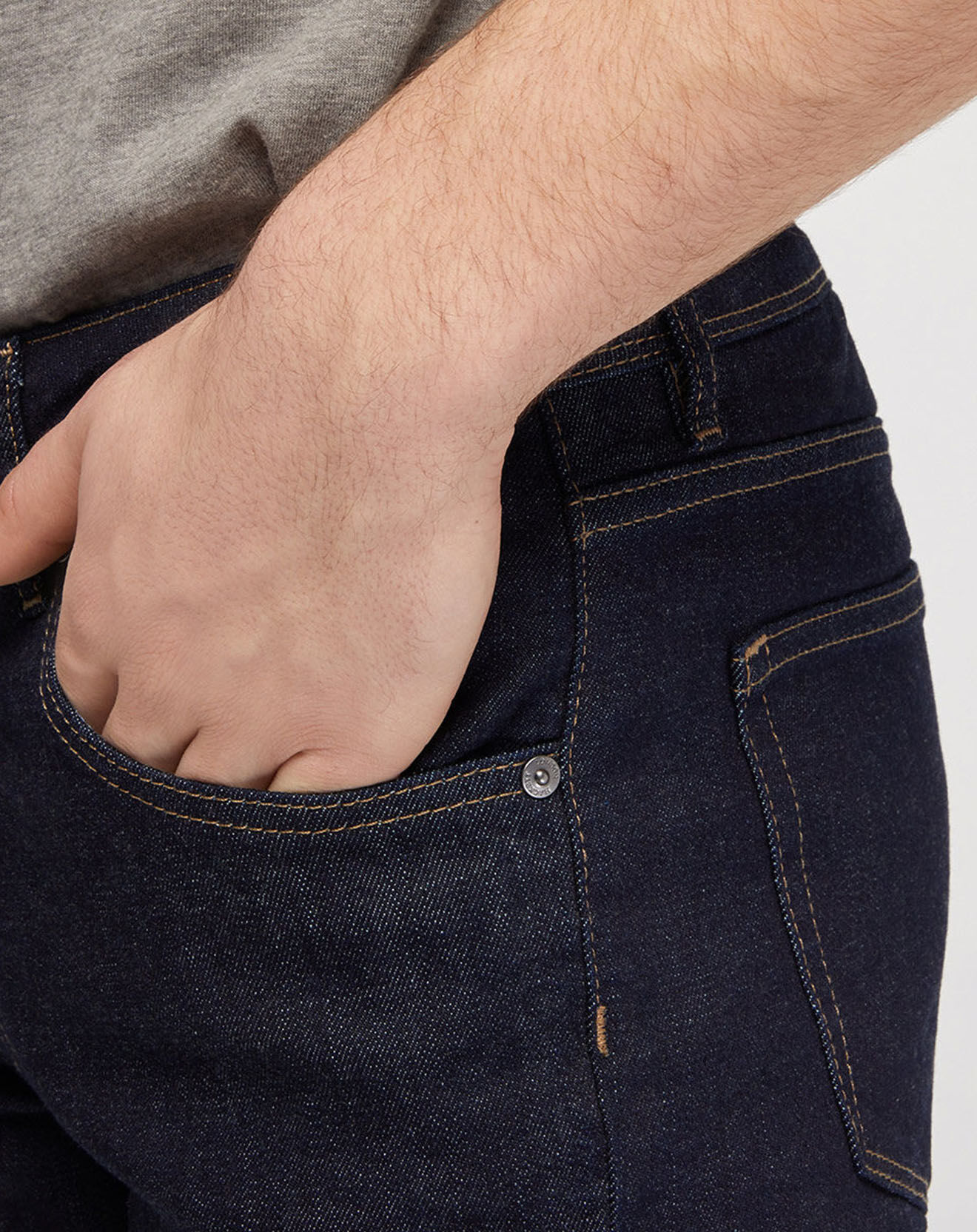 Hackett London Jean Slim bleu brut