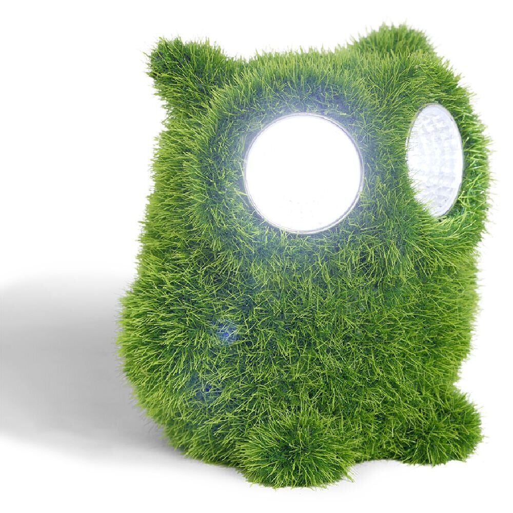Figurine animal solaire effet gazon LED blanc froid H8.cm