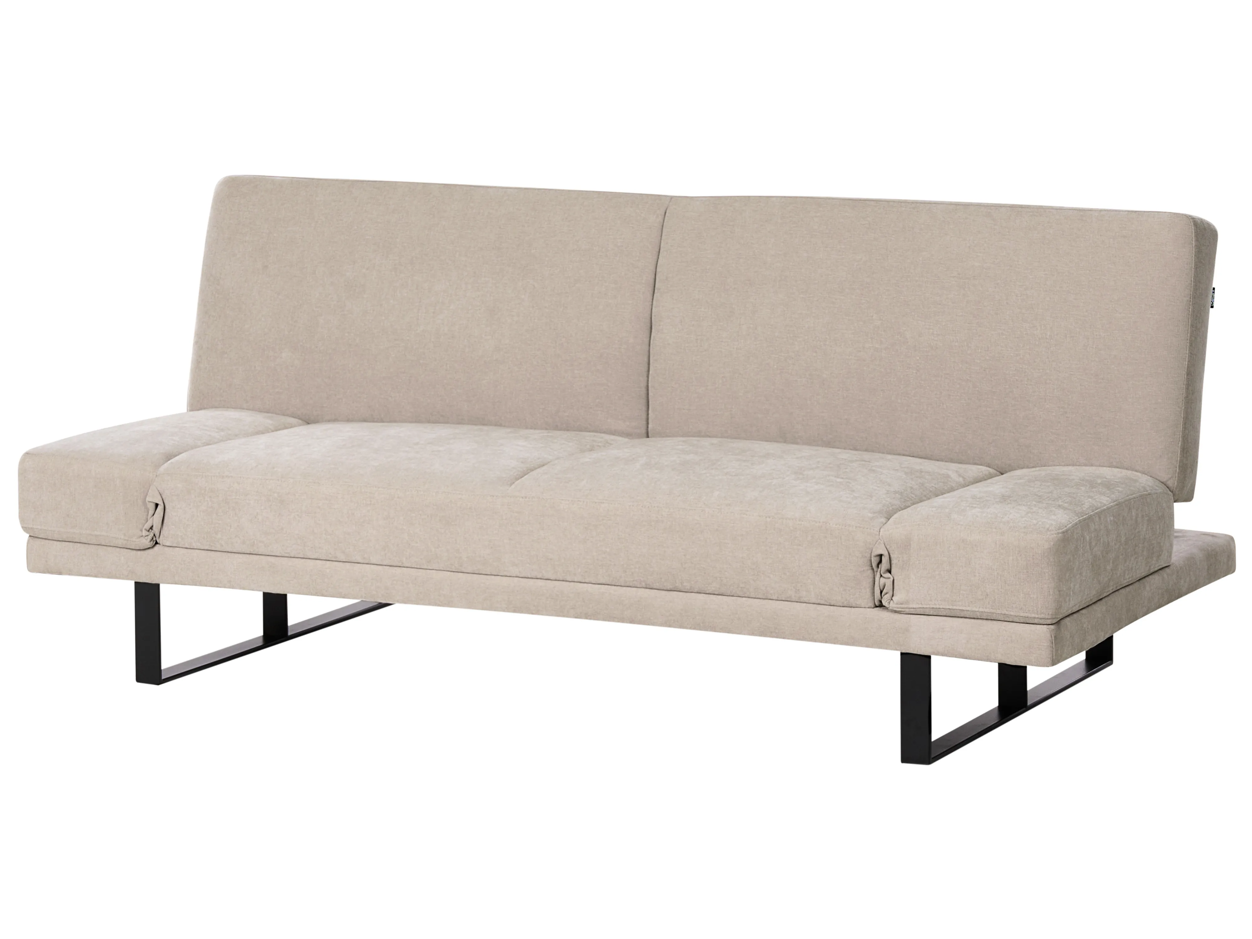 Slaapbank 2-zits YORK Chenille Lichtbeige