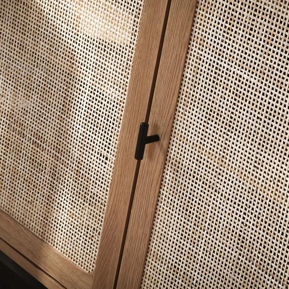CALICOSY - Dressoir JAYA - Licht hout - 72x120x40 cm
