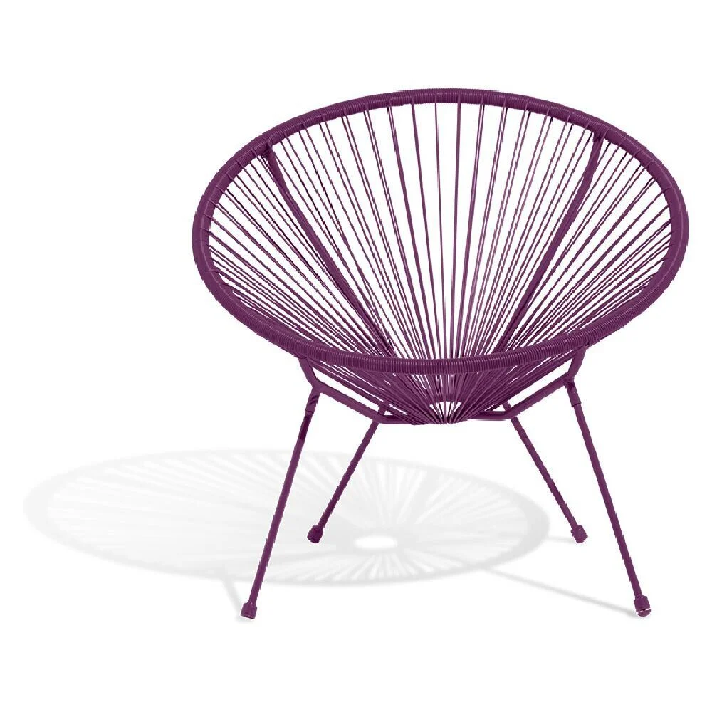 Fauteuil de jardin Urban filaire violet 85x72xH83cm