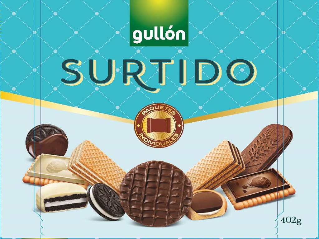 SORTIDO GULLON BOLACHAS SAQUETAS INDIVIDUAIS 402G