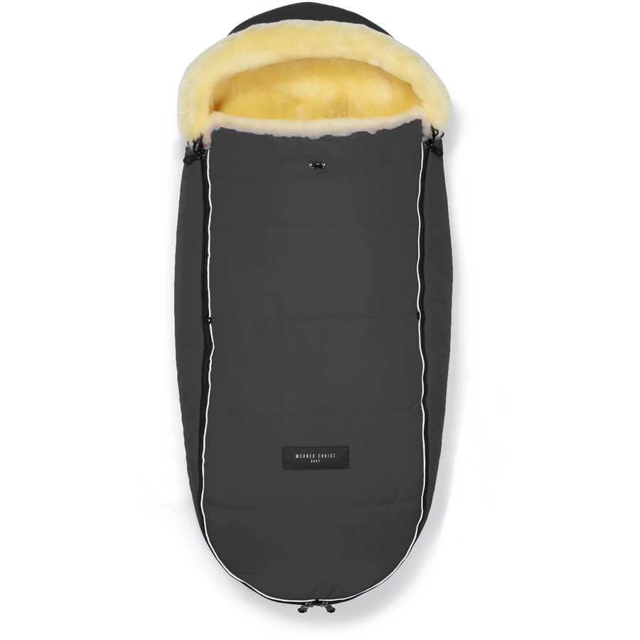 Werner Christ Baby Lammfellfußsack LADIS stone