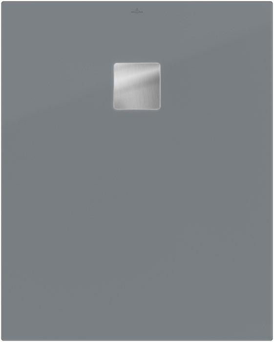 Receveur de douche 80 x 90 cm en acrylique, gris mat, Villeroy & Boch Exklusive