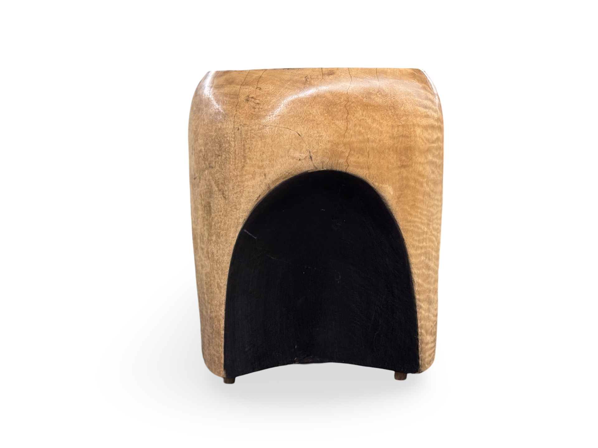 Bijzettafel blond/bruin unieke