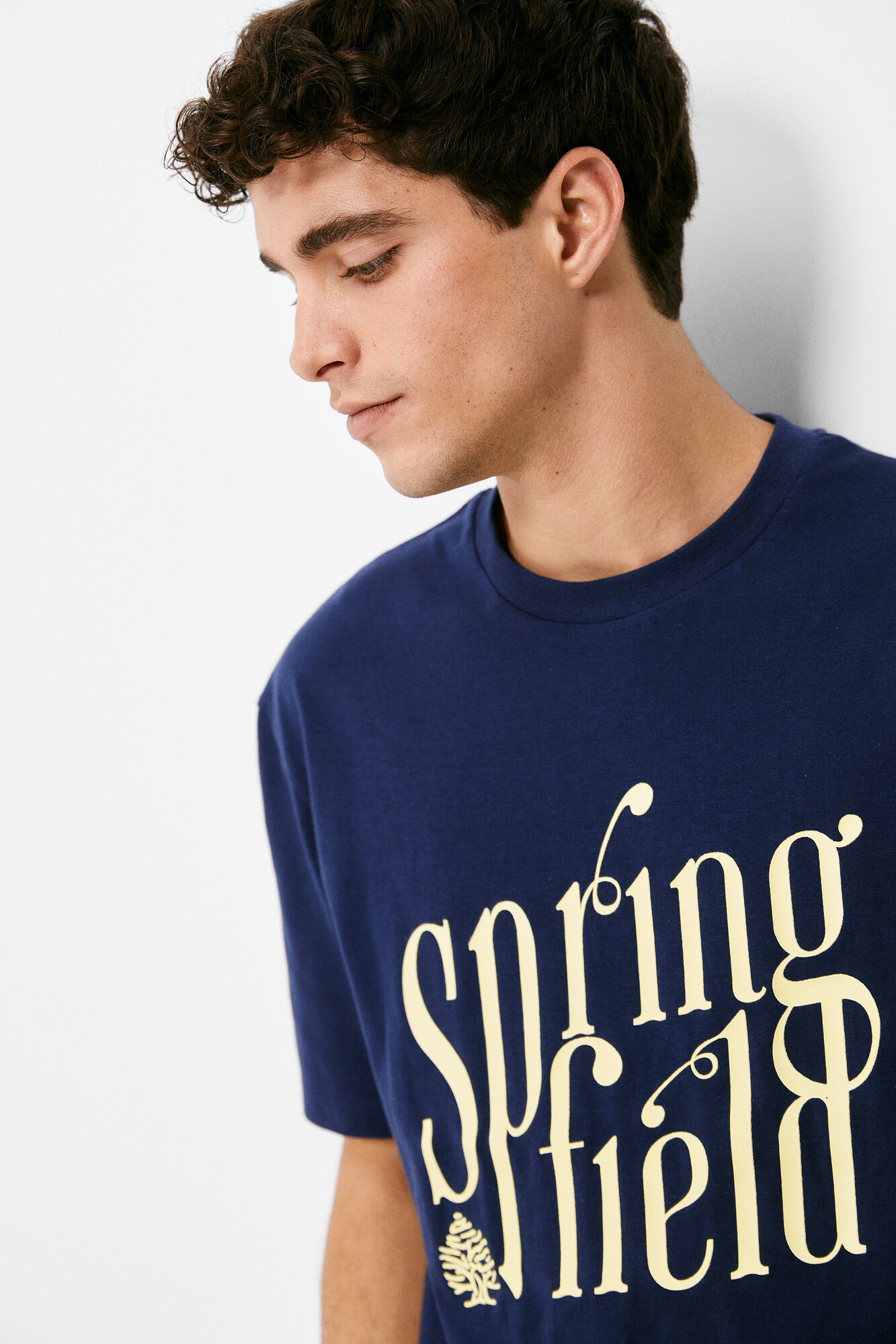 Camiseta Springfield - azul médio