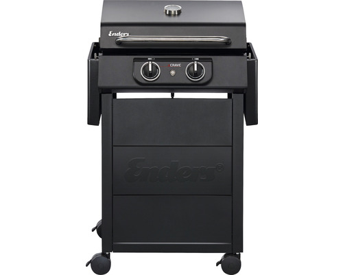 Enders 2,6 kW elektrische grill, zwart, inclusief zijplateau, dekselthermometer, vetopvangbak, grillrooster, netsnoer en warmhoudrek.