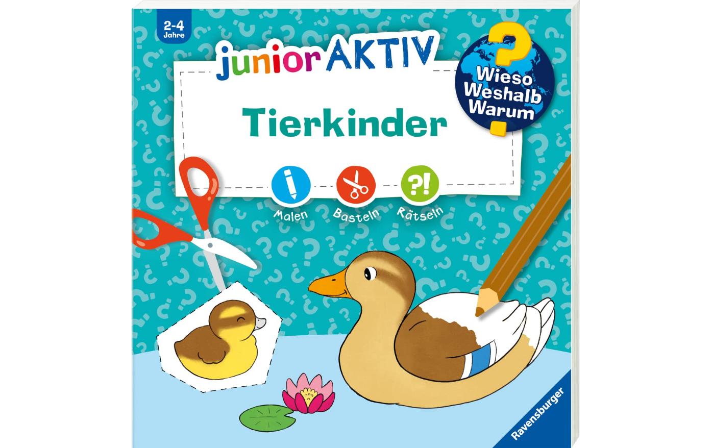 Kinder-Sachbuch WWW junior AKTIV: TierkinderErstes Ausmalen, Basteln und Rätseln für kleine Tierfans