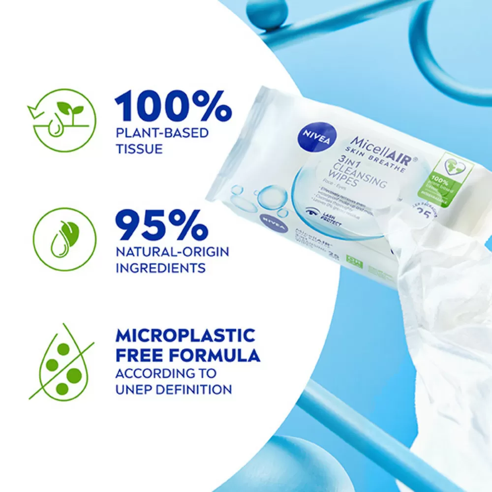 Nivea Micellar Cleansing Wipes - 25 stk.