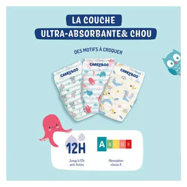 Fraldas Carryboo da nossa região, tamanho 3 (4-9kg)