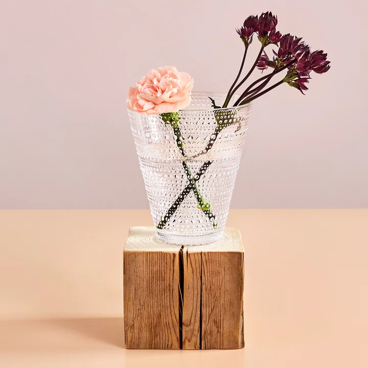 Iittala - Kastehelmi Vase 154 mm, grau