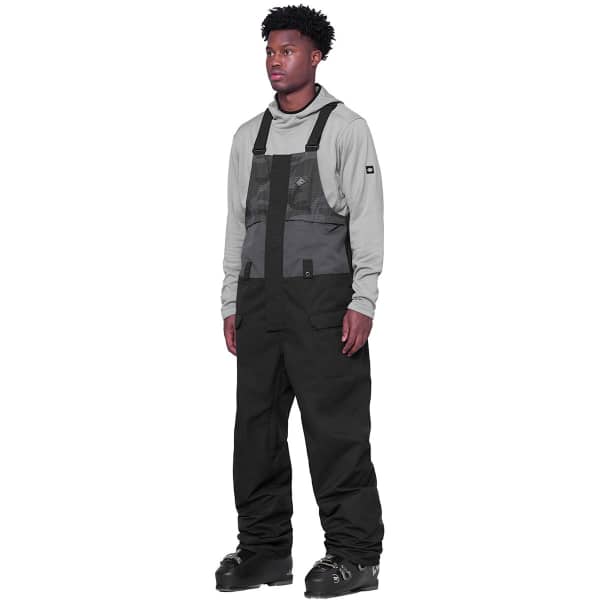 Pantalon snowboard 686 MNS FRONTIER SHELL BIB BLACK CAMO COLORBLOCK