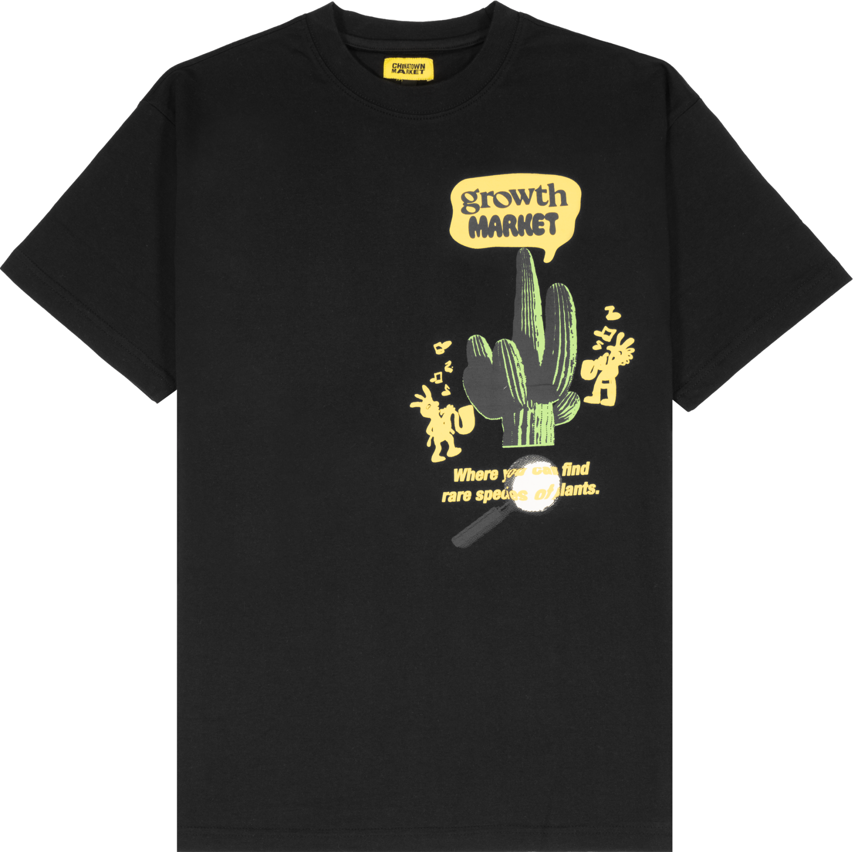 Market Growth T-Shirt Schwarz