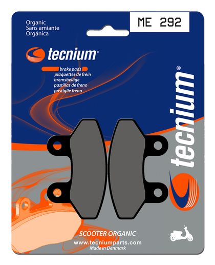 Plaquettes de freins Tecnium Scooter organique - ME292