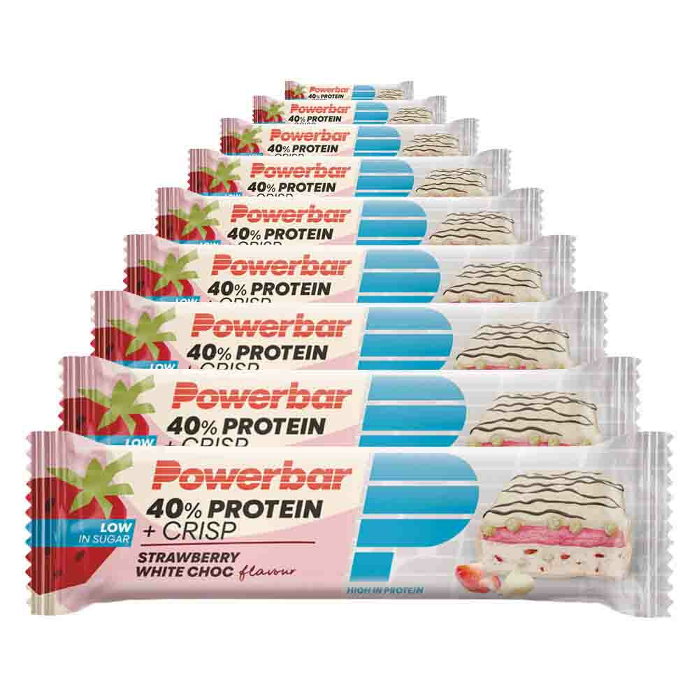 9x PowerBar Proteine + Crisp Strawberry White Choc40 gr